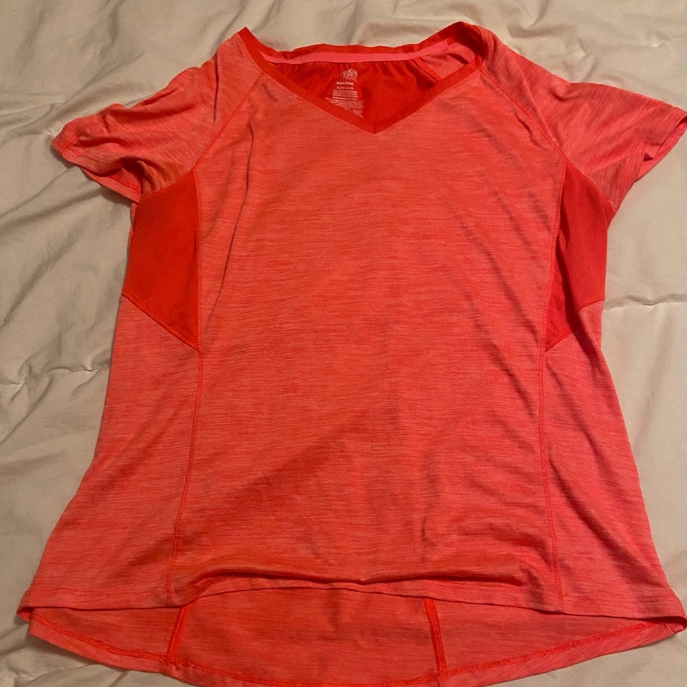 Worn once, coral athletic T-shirt